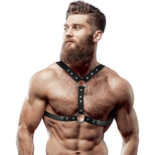 Brustharness FETISH SUBMISSIVE ATTITUDE aus ökologischem Leder