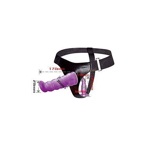 Arnés BAILE Weibliches Anal und Vaginalgeschirr 17 cm