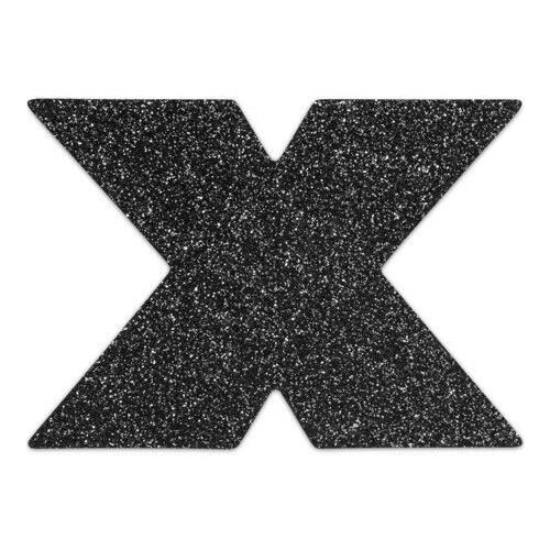 Körperdekoration Bijoux Flash Kreuz - Wiederverwendbare Nippelkappen