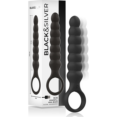 Anal Vibrator BLACK&SILVER Bob mit kraftvollen Vibrationen