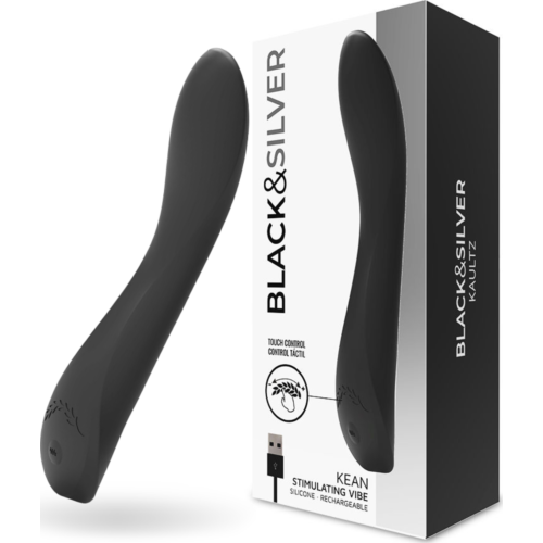 Black &amp; Silver Kean Vibrator Touch Control