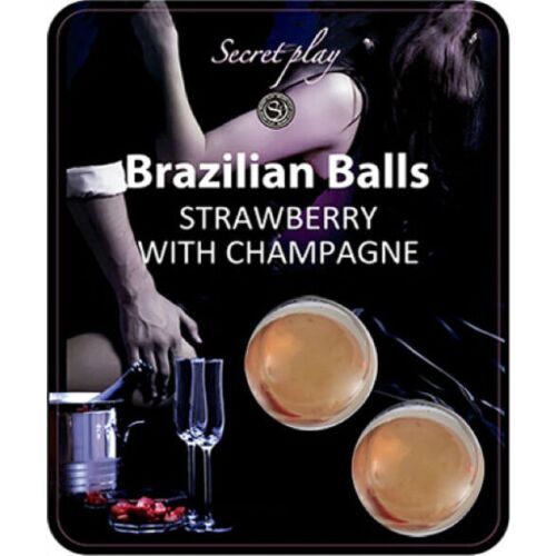 Brazilian Balls Set von SECRETPLAY mit Erdbeer- und Champagnergeschmack