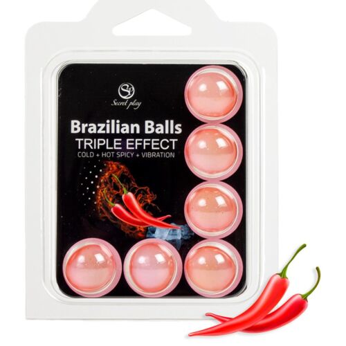 Brazilian Balls Set SECRETPLAY Triple Effekt 3 in 1
