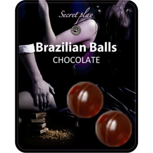 Lubricant SECRETPLAY Brazilian Balls Chocolate Set für sinnliche Massagen