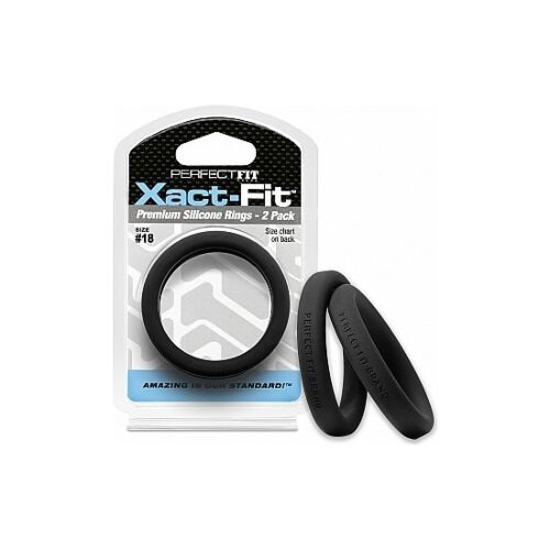 18 xact-fit Cockring 2er Pack - schwarz