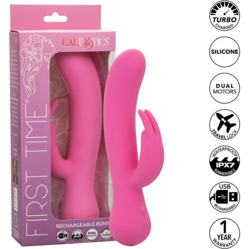Vibrador Rabbit CALEXOTICS First Time mit doppelter Stimulation