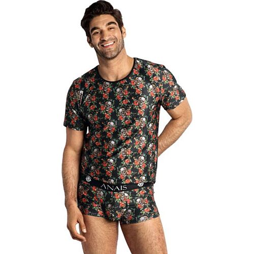 Camiseta ANAIS MEN POWER XL mit Rosen und Totenköpfen