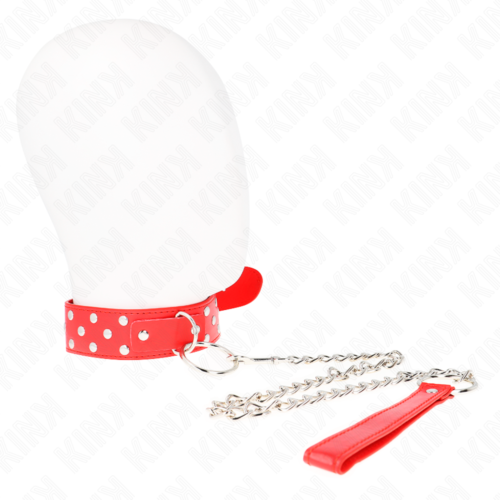 Halsband KINK mit 65 cm Leine und Ringniete verstellbar 36-50 cm x 3,8 cm