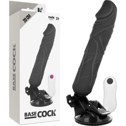Realistischer Vibrator BASECOCK 20 cm mit Fernbedienung