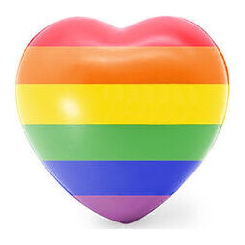 Stressspielzeug PRIDE Herz mit Rainbow-Design