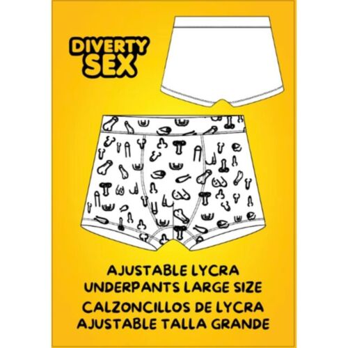 Boxers Diablo Picante Lustiger Penis Druck Grösse Large