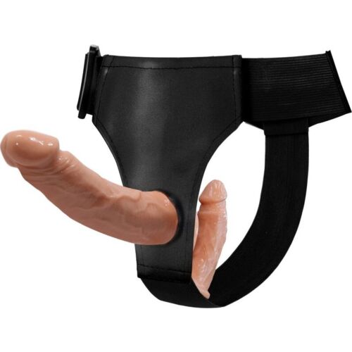 Doppeldildo BAILE Harness Collection mit verstellbarem Gurt