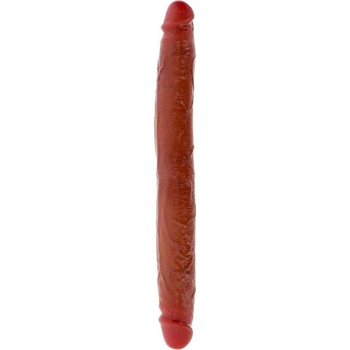 Doppel-Dildo aus Silikon Get Real Karamell