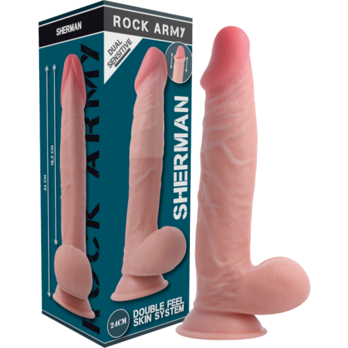 Dildo ROCK ARMY Sherman 24 cm mit Saugnapfboden