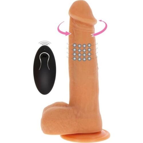 Dildo Vibrator Get Real mit rotierenden Perlen