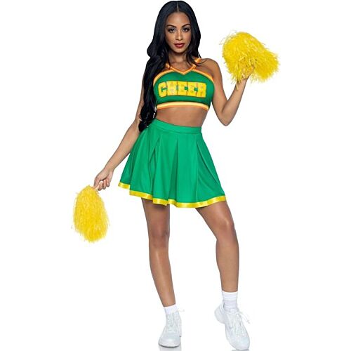 Kostüm Leg Avenue Cheerleader M/L mit Pompons