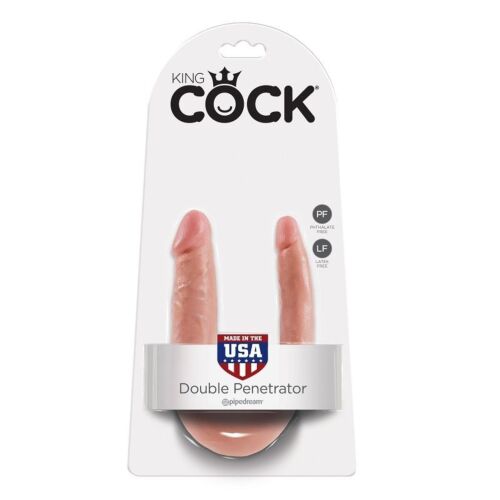 Dildo KING COCK U förmig klein 12.7 cm