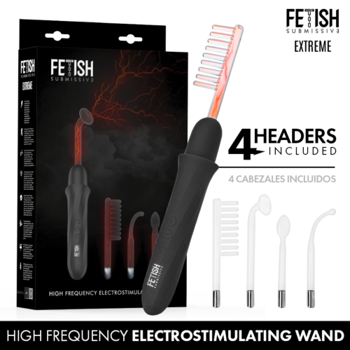 Vibrador Wand FETISH SUBMISSIVE mit Elektrodenstimulation