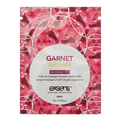 Massageöl Exsens Garnet Argan 3ml mit Granatsteinen