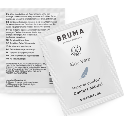 Gleitgel BRUMA Aloe Vera 6 ML für sanfte Intimität