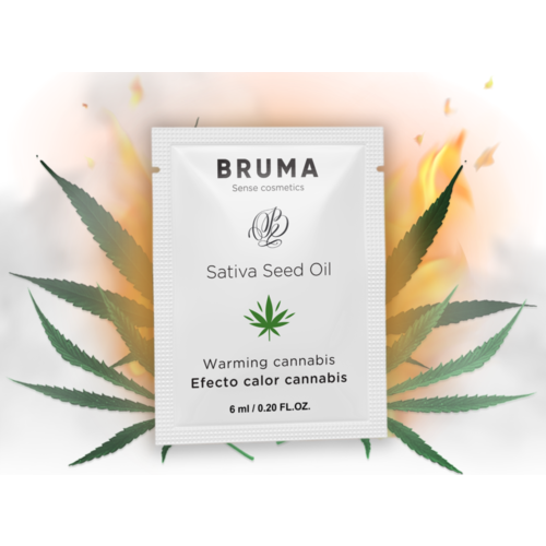 Gleitgel BRUMA 6 ML mit Wärmeeffekt und Cannabisgeschmack