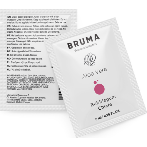 Gleitgel BRUMA Aloe Vera 6 ML mit Kaugummi-Geschmack