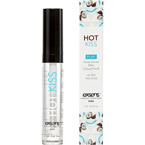 Lippenbalsam Exsens Hot Kiss Kokosgeschmack mit Effekt