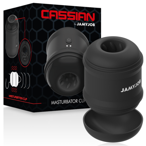 Masturbator JAMYJOB Cassian mit leistungsstarken Vibrationen