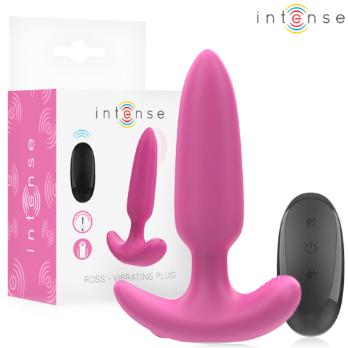 Anal Plug INTENSE ROSS mit 10 Vibrationsmodi und Fernbedienung