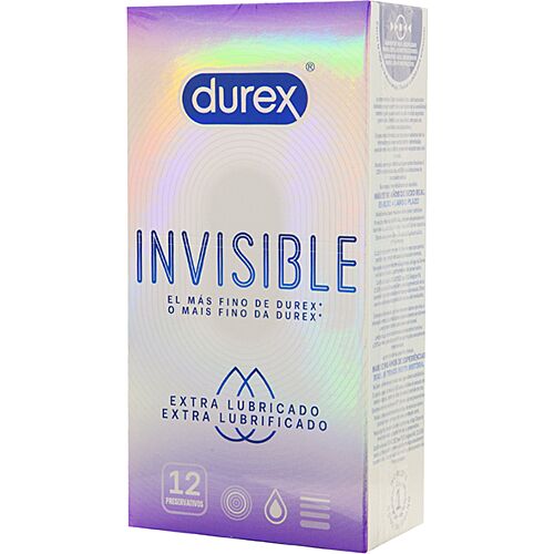 DUREX Invisible Extra Lubricado Kondome 12 Stück