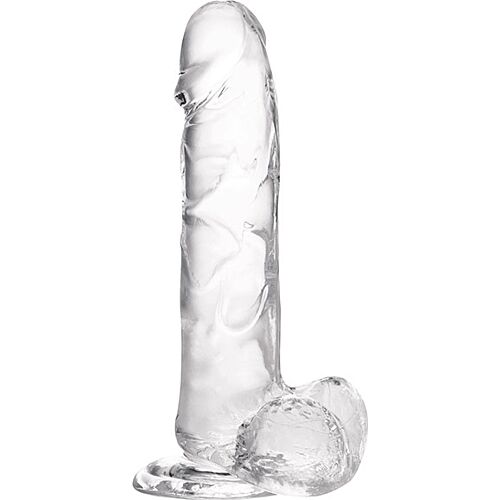 Dildo S Pleasures Jelly Transparent L mit realistischem Design