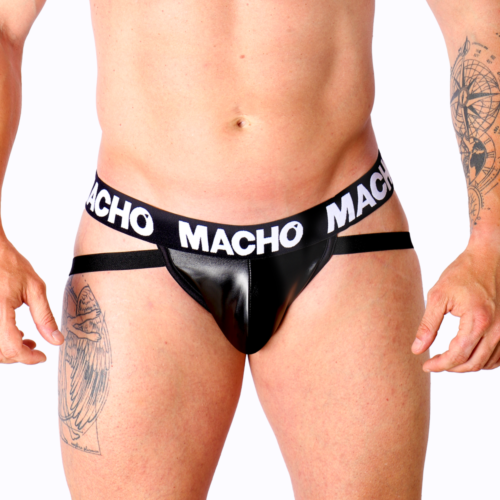 Jockstrap MACHO UNDERWEAR MX25NC aus elastischem Kunstleder