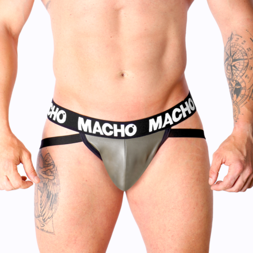 Jockstraps MACHO UNDERWEAR MX27GR aus elastischem Kunstleder