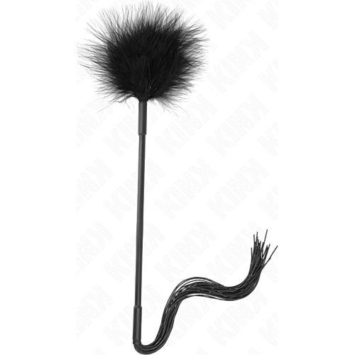 Látigo Silikon KINK 47 cm mit Federn für Spaß