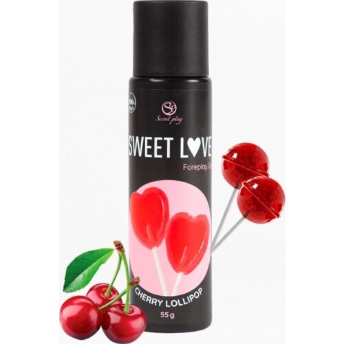 Gleitgel SECRETPLAY Cereza Lollipop 60 ml essbar