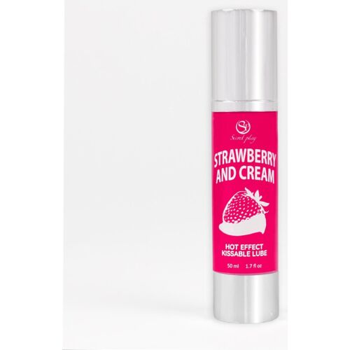 Gleitmittel SECRETPLAY 2-1 Wärmeeffekt Erdbeere & Creme 50 ml