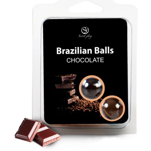 Gleitmittel SECRETPLAY Brazilian Balls Chocolate Set für sinnliche Massagen