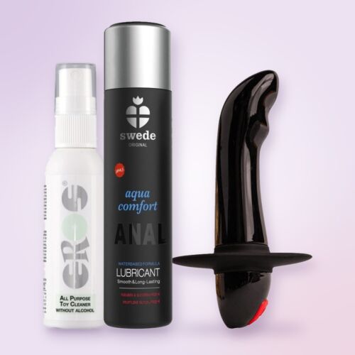 Prostata-Set für Einsteiger mit breitbasigem Vibrator – Stimmungsbild (KI-generiertes Bild)