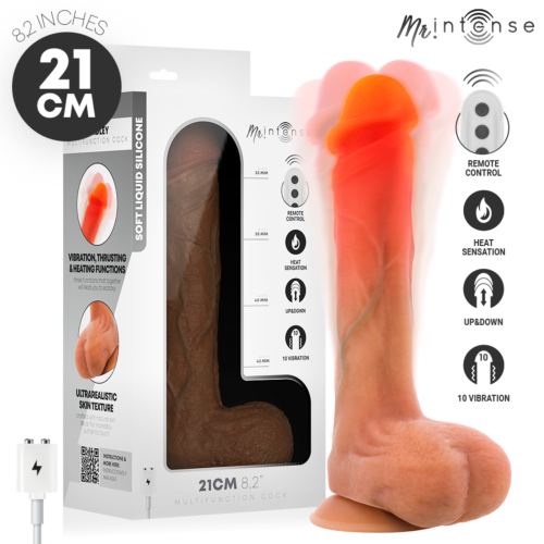Vibrator MR. INTENSE Bradley 21 cm mit Wärmeeffekt und Fernbedienung