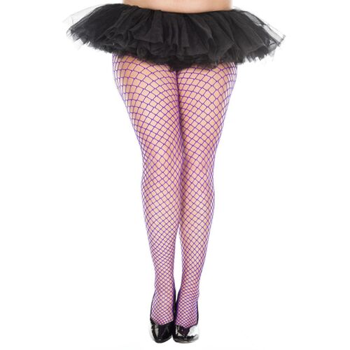Netz-Panty Music Legs XXL mit schmaler Taille