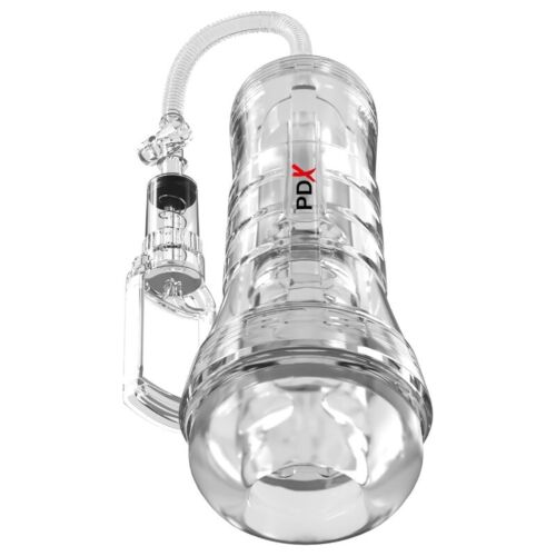 Masturbator PDX ELITE VIEWTUBE VAC XXL mit Saugpumpe