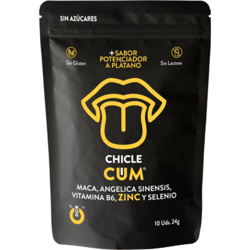 Chicle stimulierend WUG SEX SENSE CUM mit Bananengeschmack