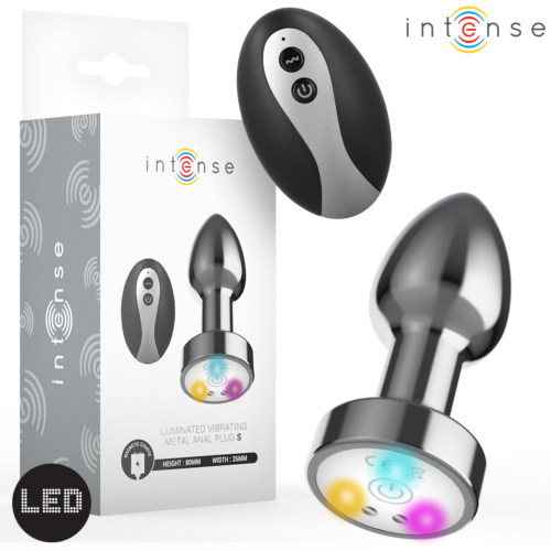 Anal Vibrator INTENSE mit LED und Fernbedienung Grösse S