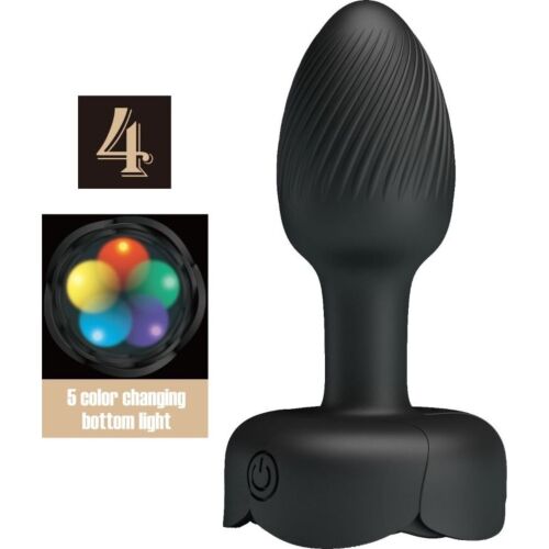 Anal Plug PRETTY LOVE Olman mit LED Licht und 10 Vibrationsmodi