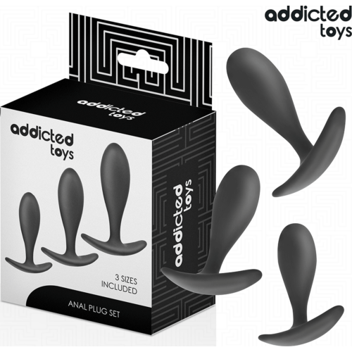 Analplug Set 3er Set ADDICTED TOYS für progressive Erkundung