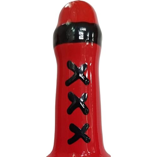 Handbemalter Kondom CONDOMERIE Amsterdam Rot