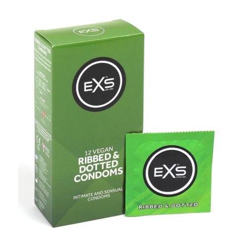 Kondome Exs Ribbed & Dotted mit Struktur für mehr Gefühl