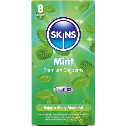 Kondome SKINS Mint Pack 8 - Geschmack und Sicherheit vereint