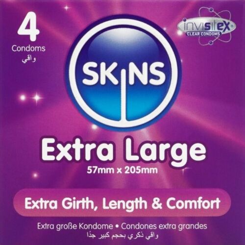 SKINS XL Kondome 4er-Pack für optimalen Komfort