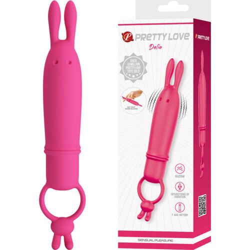 Vibrator PRETTY LOVE DELIA mit Widerstandsring für fokussierte Stimulation